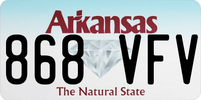 AR license plate 868VFV