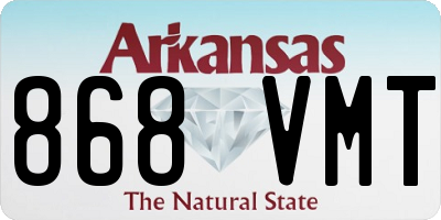 AR license plate 868VMT