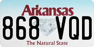 AR license plate 868VQD