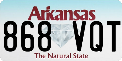 AR license plate 868VQT