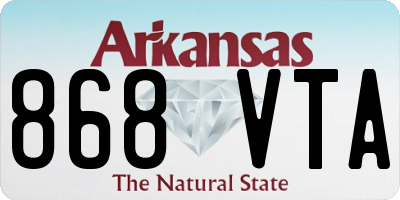 AR license plate 868VTA