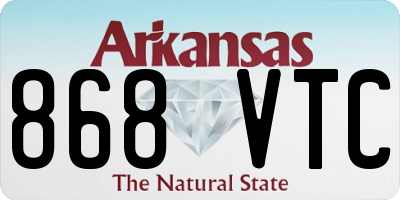 AR license plate 868VTC