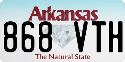 AR license plate 868VTH