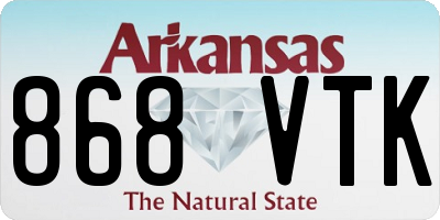 AR license plate 868VTK