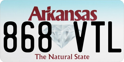 AR license plate 868VTL