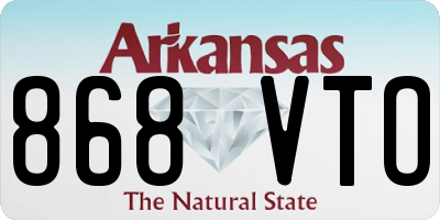AR license plate 868VTO