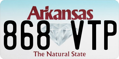 AR license plate 868VTP
