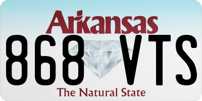 AR license plate 868VTS