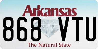 AR license plate 868VTU