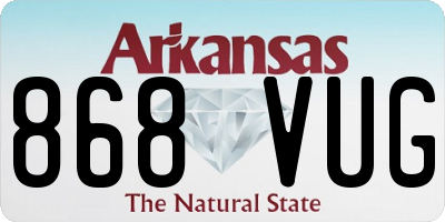 AR license plate 868VUG