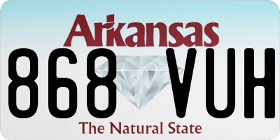 AR license plate 868VUH