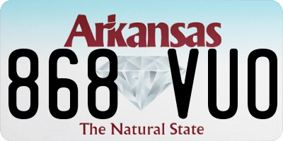 AR license plate 868VUO