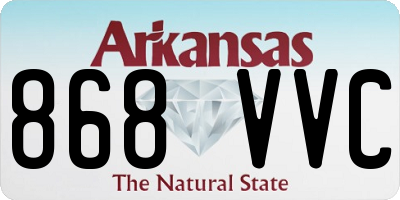 AR license plate 868VVC