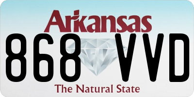 AR license plate 868VVD