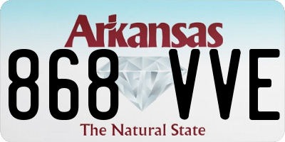 AR license plate 868VVE