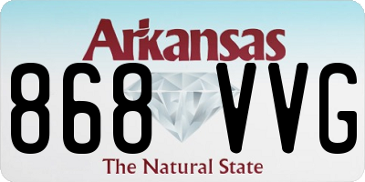 AR license plate 868VVG