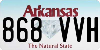 AR license plate 868VVH