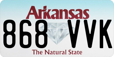 AR license plate 868VVK