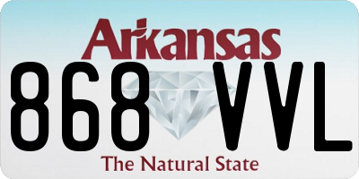 AR license plate 868VVL