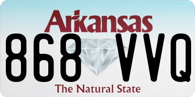 AR license plate 868VVQ