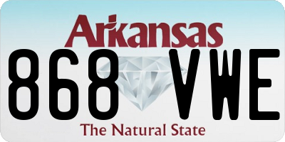 AR license plate 868VWE