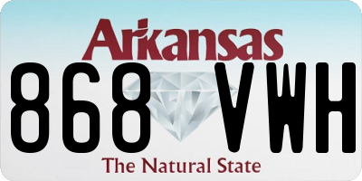 AR license plate 868VWH