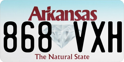 AR license plate 868VXH