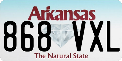 AR license plate 868VXL