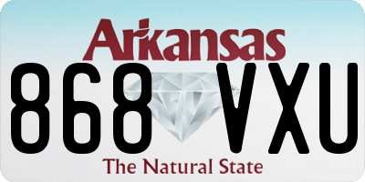 AR license plate 868VXU