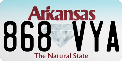 AR license plate 868VYA