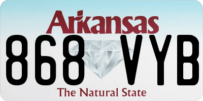 AR license plate 868VYB