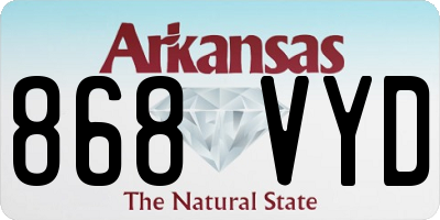 AR license plate 868VYD
