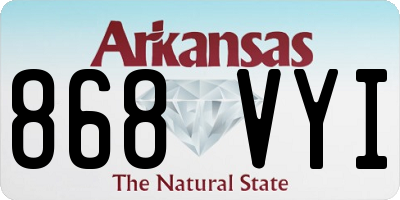 AR license plate 868VYI