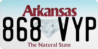 AR license plate 868VYP