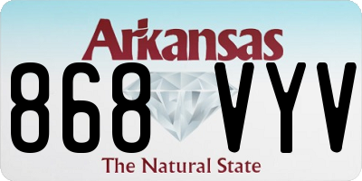 AR license plate 868VYV