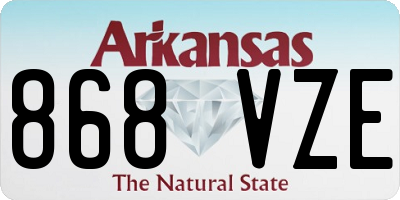 AR license plate 868VZE
