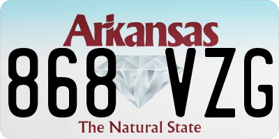 AR license plate 868VZG