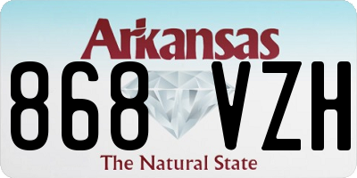 AR license plate 868VZH