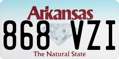 AR license plate 868VZI
