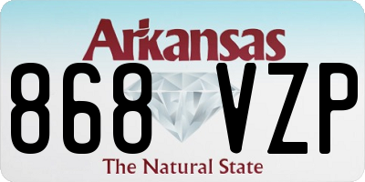 AR license plate 868VZP