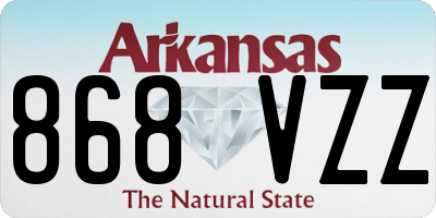 AR license plate 868VZZ