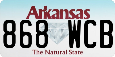 AR license plate 868WCB