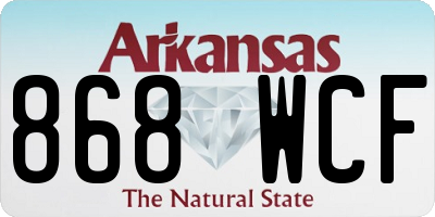 AR license plate 868WCF