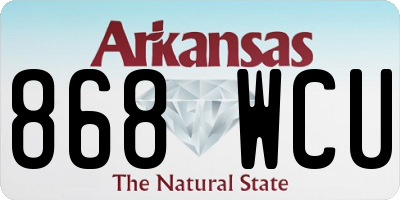 AR license plate 868WCU
