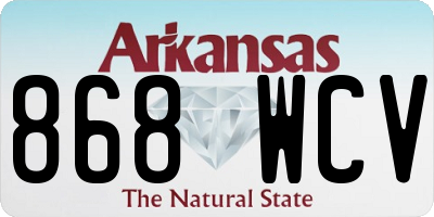 AR license plate 868WCV