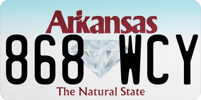 AR license plate 868WCY