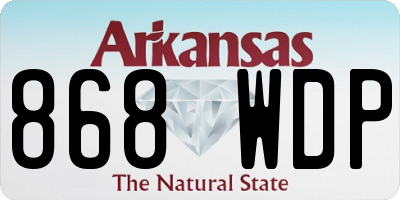 AR license plate 868WDP