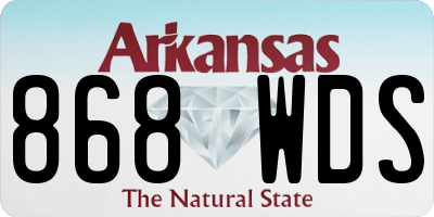 AR license plate 868WDS