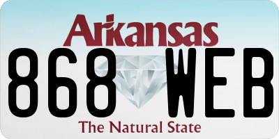 AR license plate 868WEB