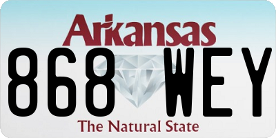 AR license plate 868WEY